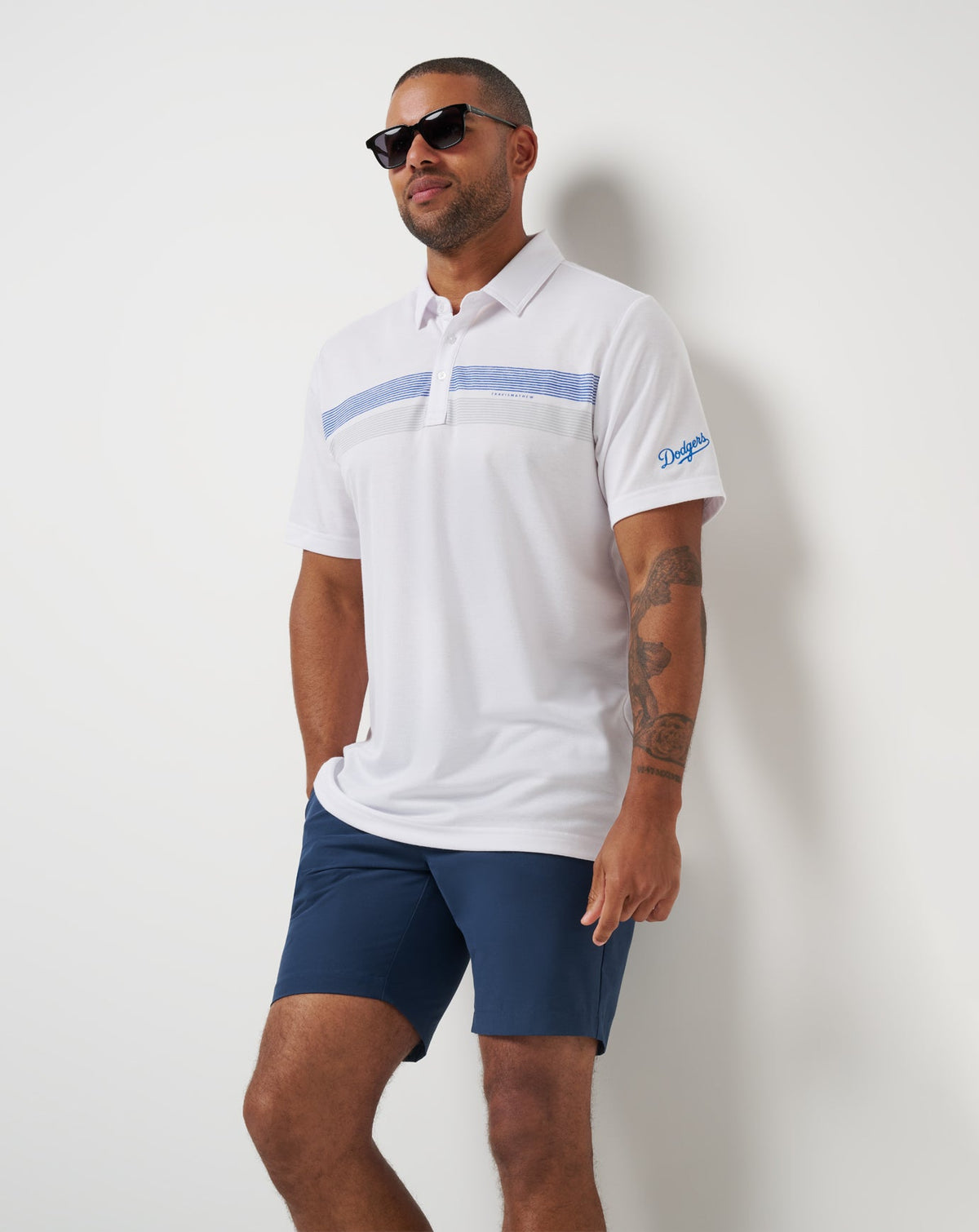 Travis Mathew Outlets Los Angeles Dodgers Top Recruit Polo Men|Game Day|New