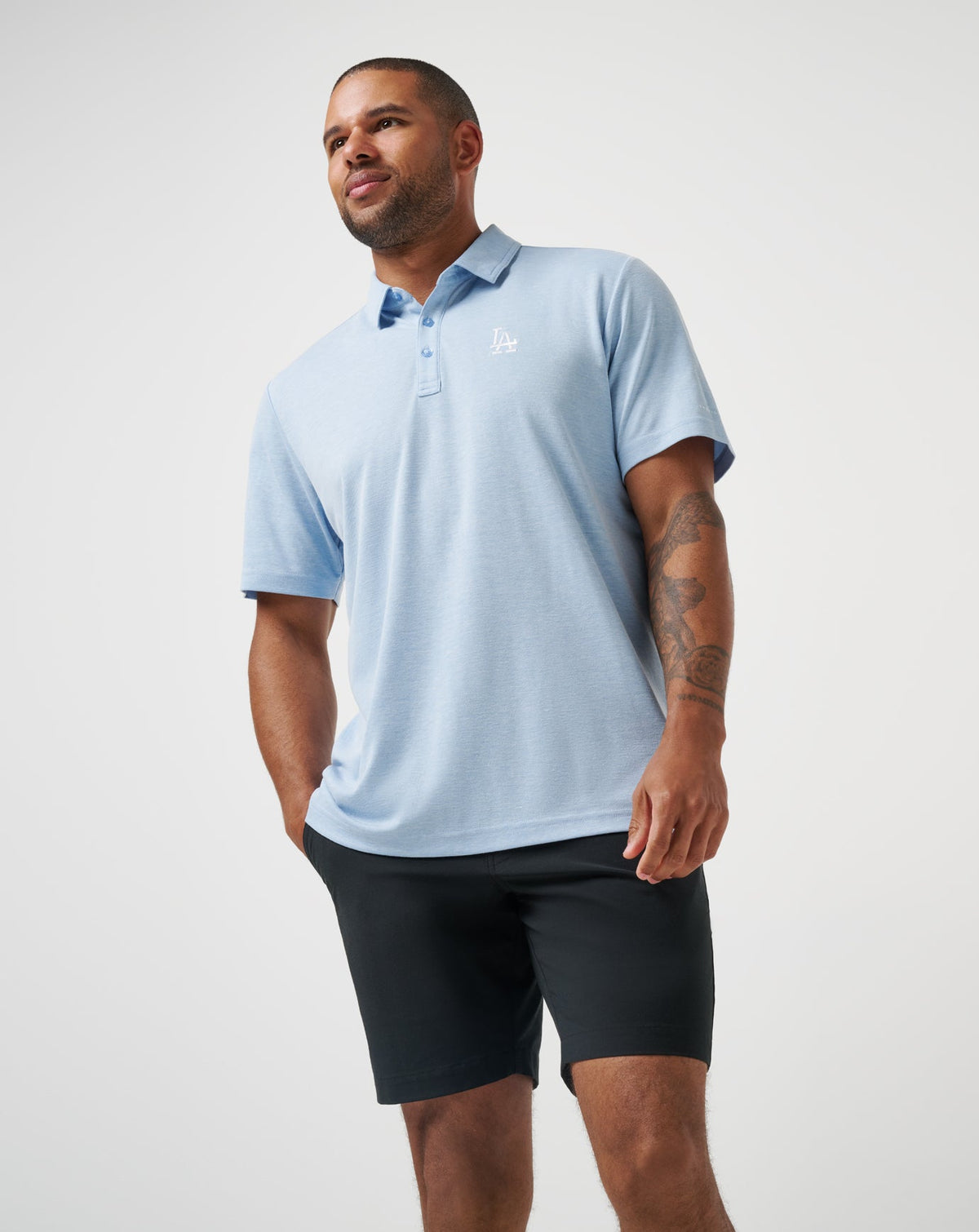 Travis Mathew For Sale Los Angeles Dodgers Playoff Pitch Polo Men|Game Day|New