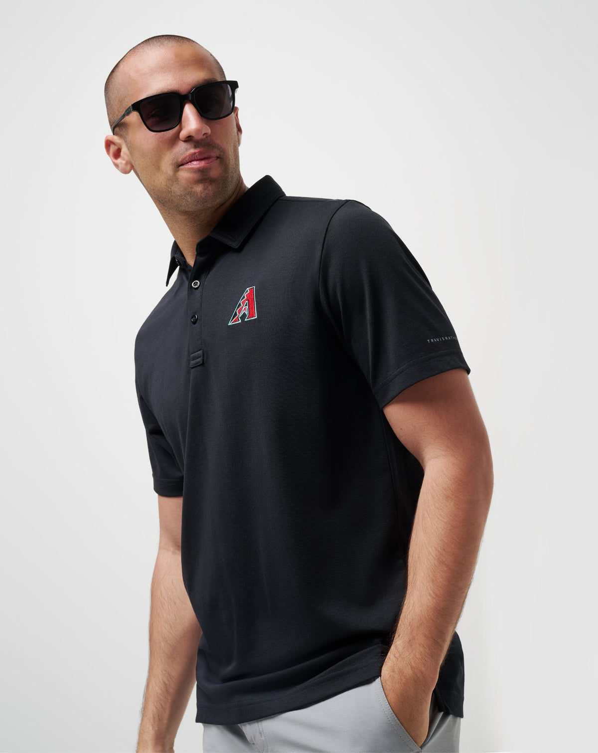 Travis Mathew For Sale Arizona Diamondbacks Playoff Pitch Polo Men|New
