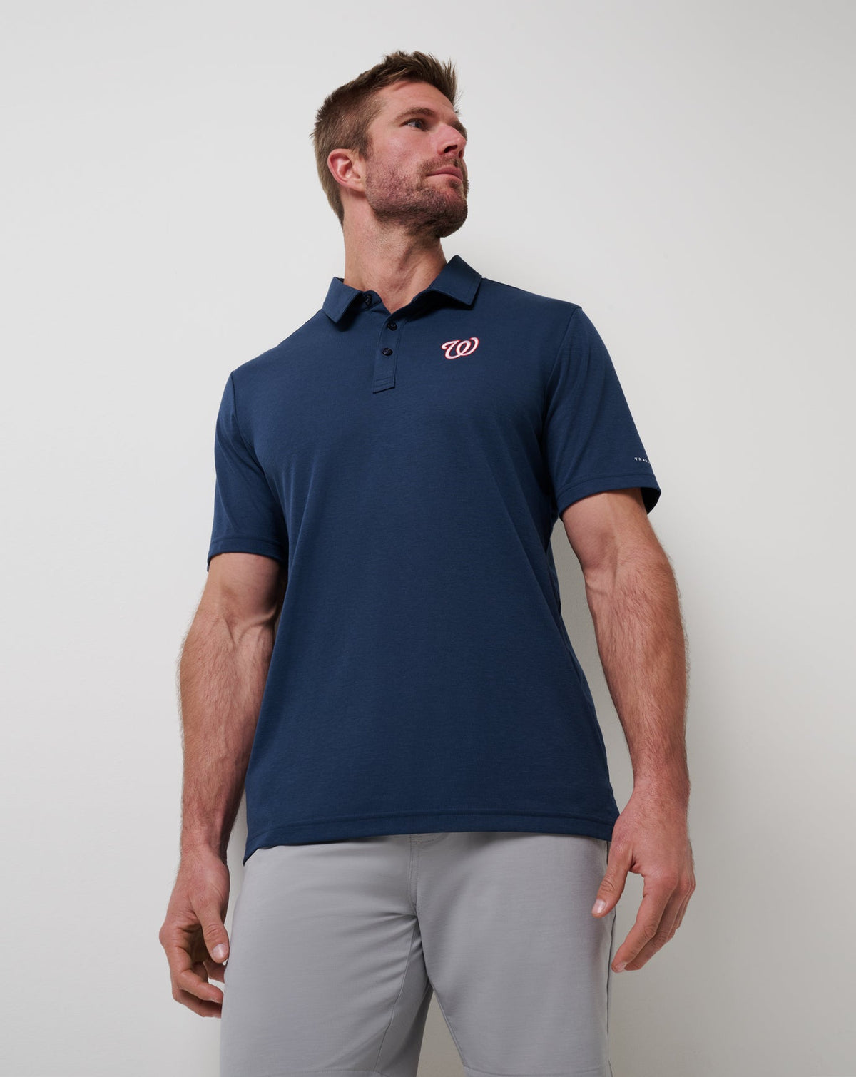 Travis Mathew Outlets Washington Nationals Playoff Pitch Polo Men|New