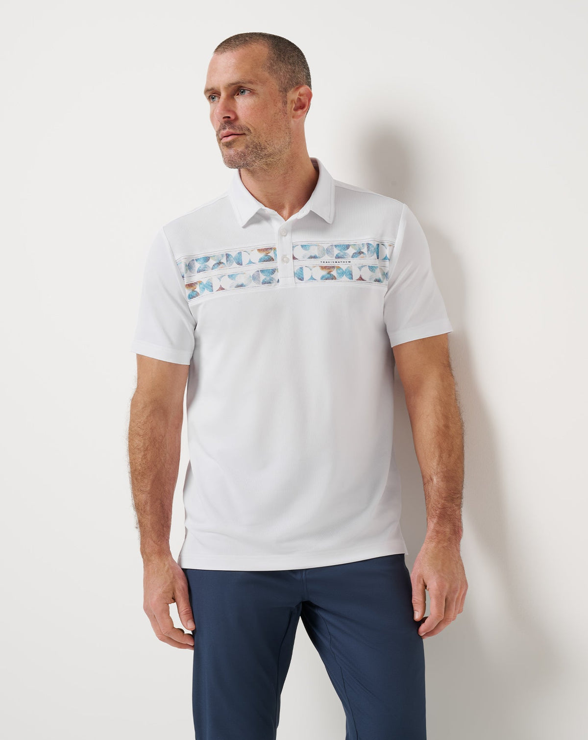 Travis Mathew Online Good Good Chest Stripe Polo Men|Golf