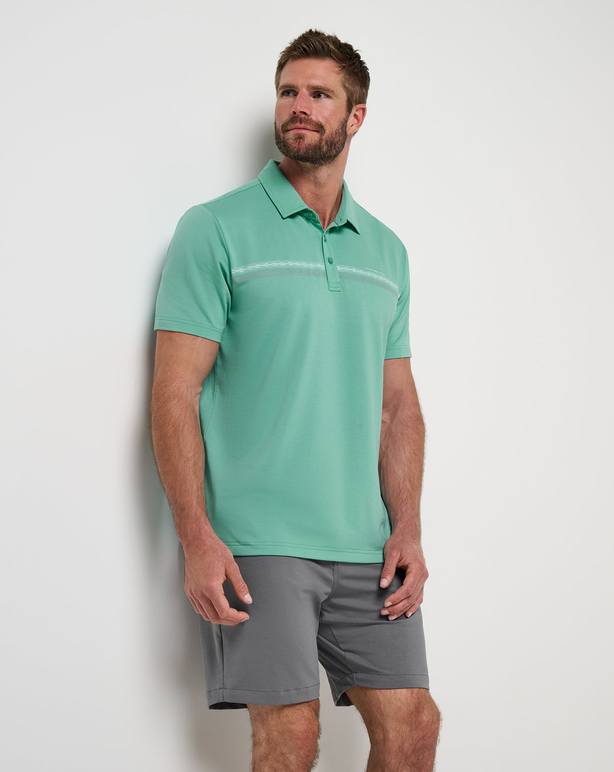 Travis Mathew Sale Featherweight Chest Stripe Polo Men|Golf