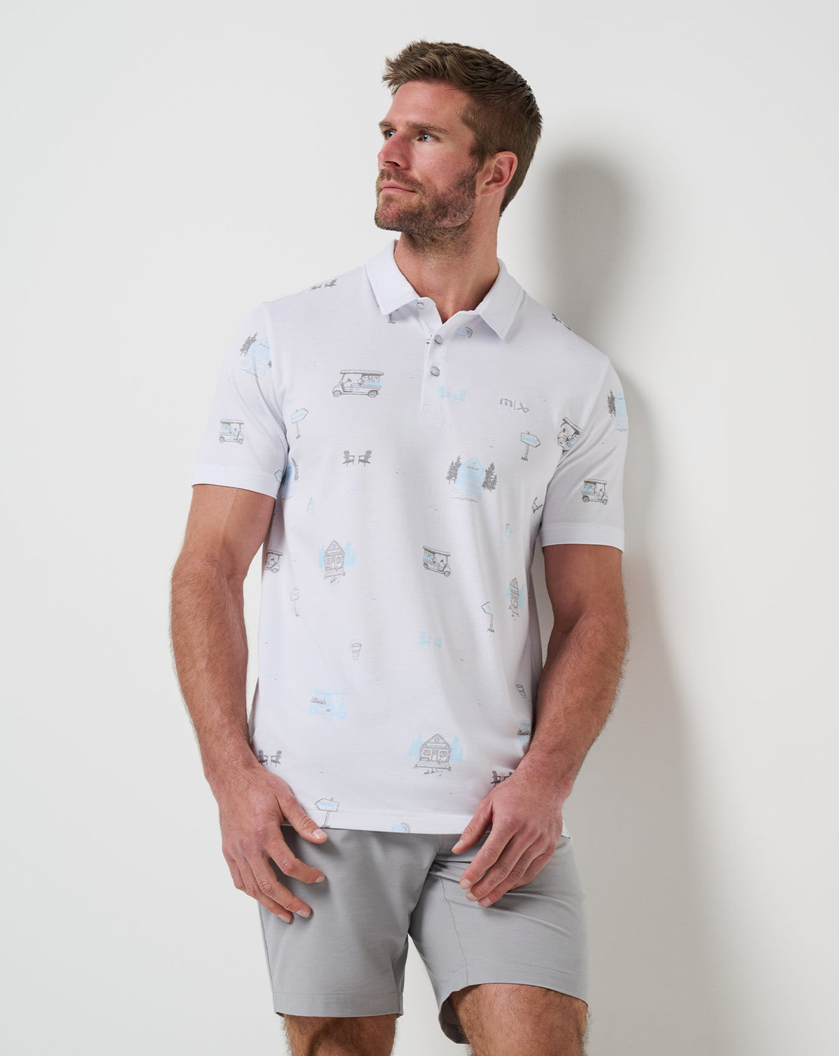 Travis Mathew For Sale Snow Chance Polo Men|New