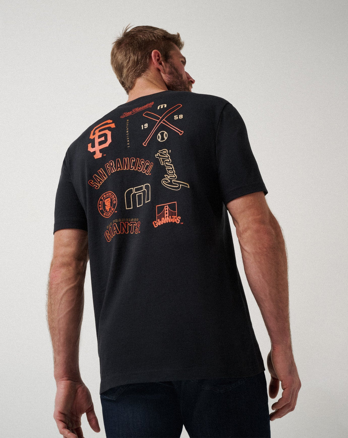 Travis Mathew Online San Francisco Giants Friendly Rivalry Tee Men|New