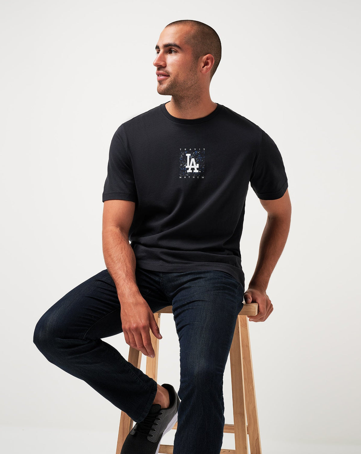 Travis Mathew Outlets Los Angeles Dodgers In The Dugout Tee Men|Game Day|New
