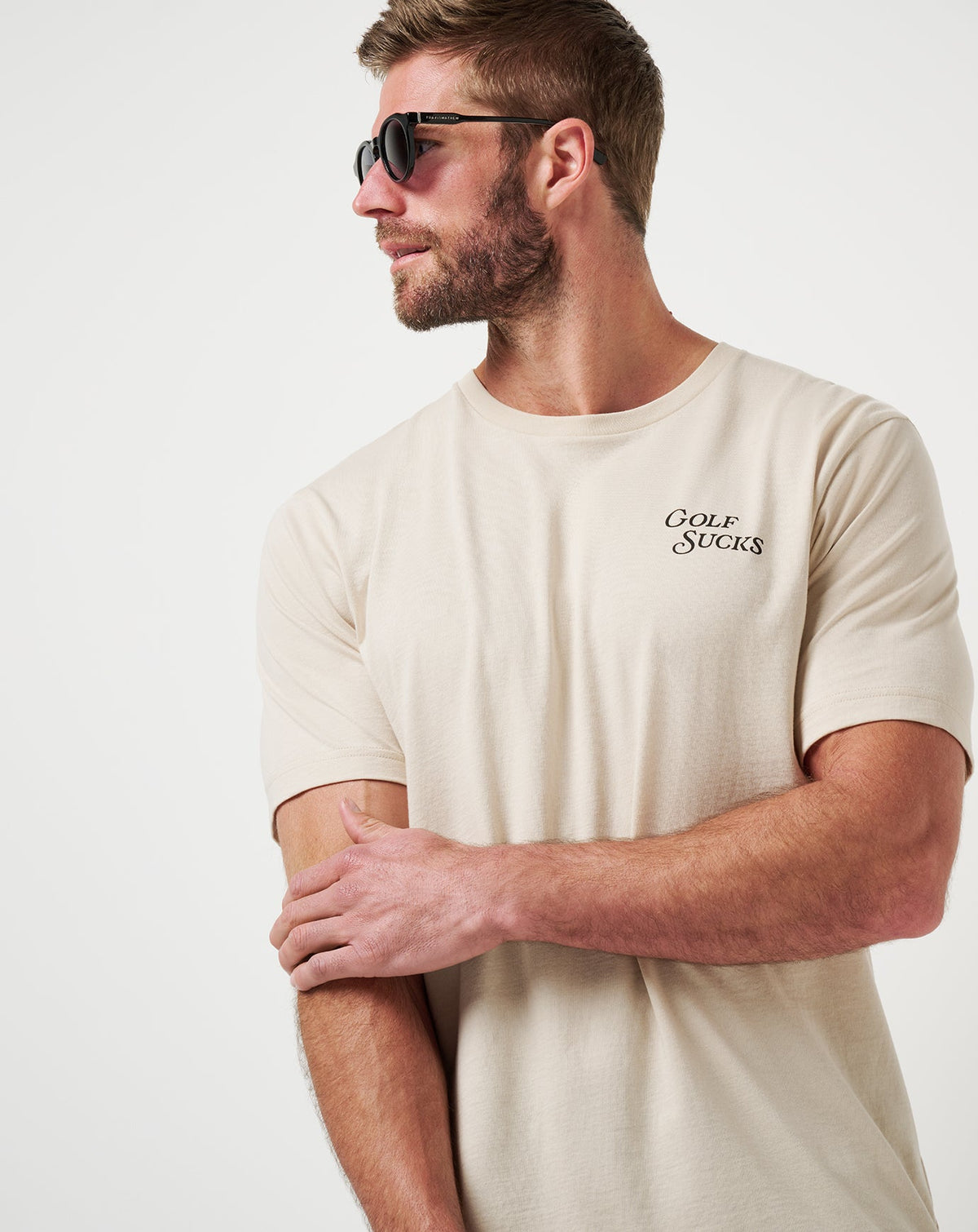 Travis Mathew Online Course Rules Tee Men