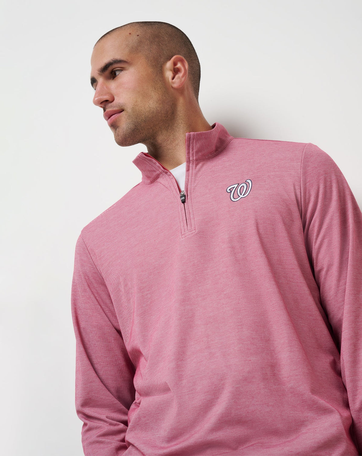 Travis Mathew Sale Washington Nationals Time To Tailgate Quarter Zip Men|New