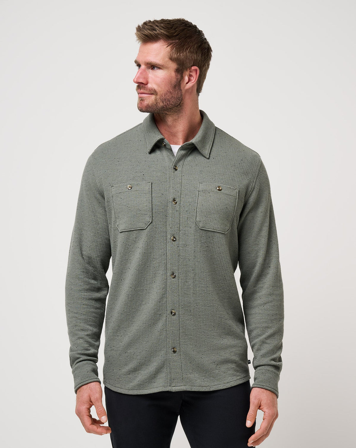 Travis Mathew US Cloud Waffle Shirt Jacket Men