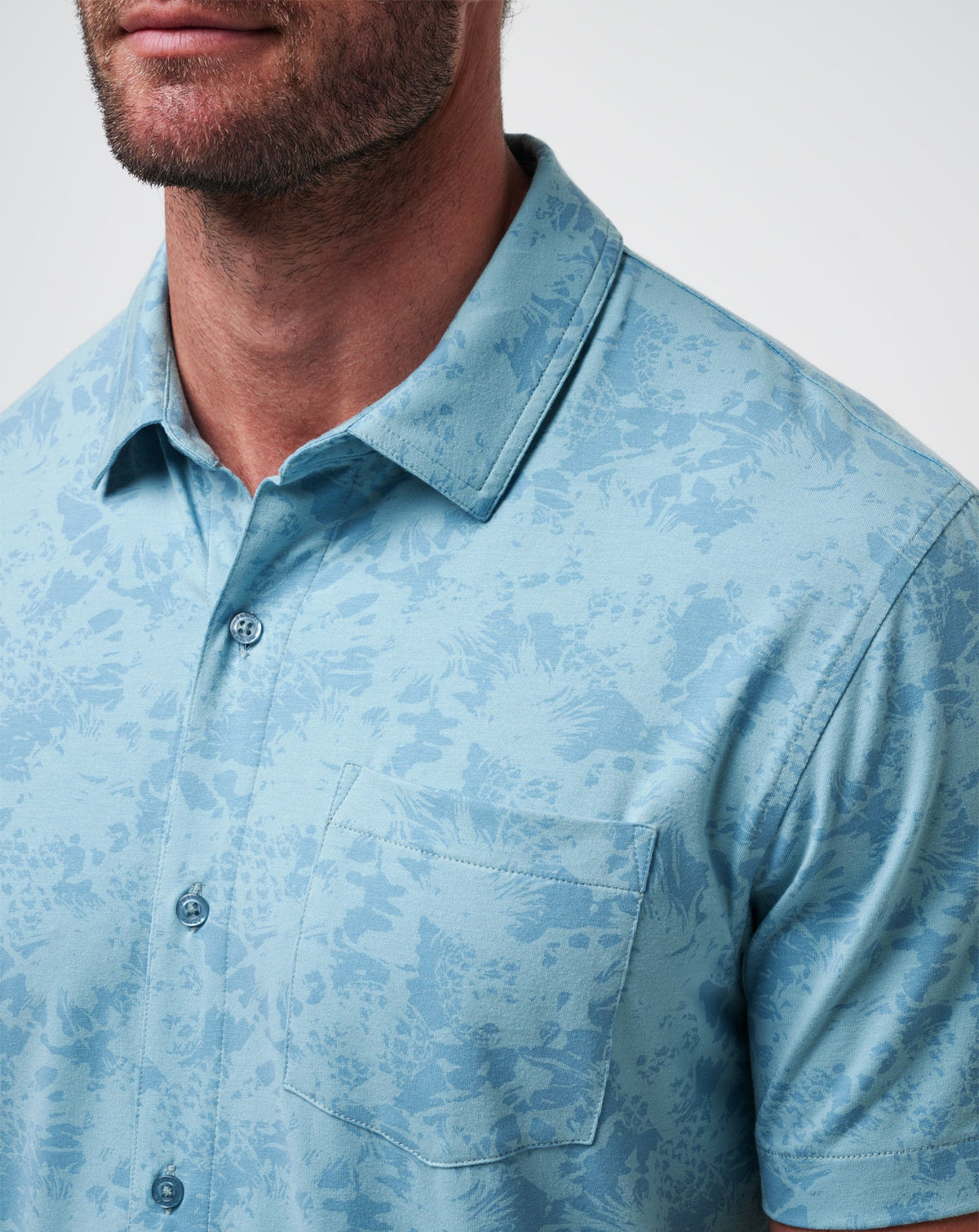 Travis Mathew Online Knit Braddah Button-Up Men