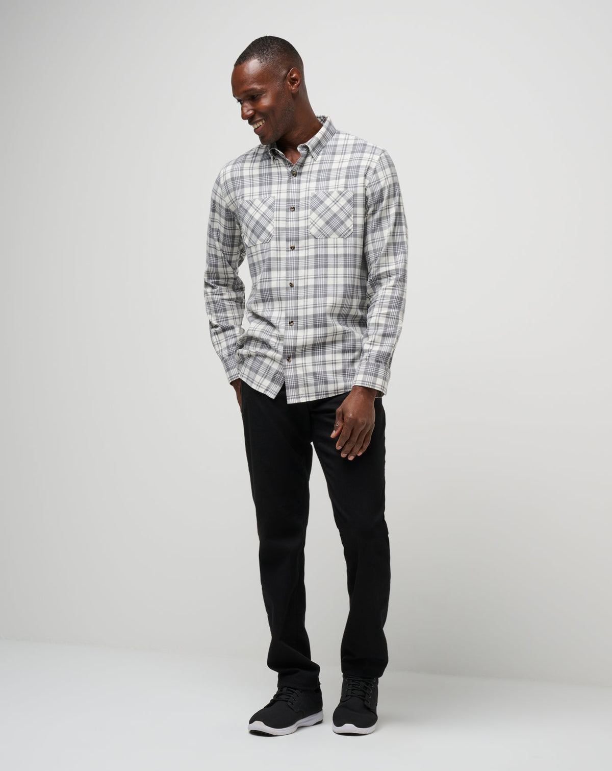Travis Mathew For Sale Cloud Flannel Plaid Button-Up Men