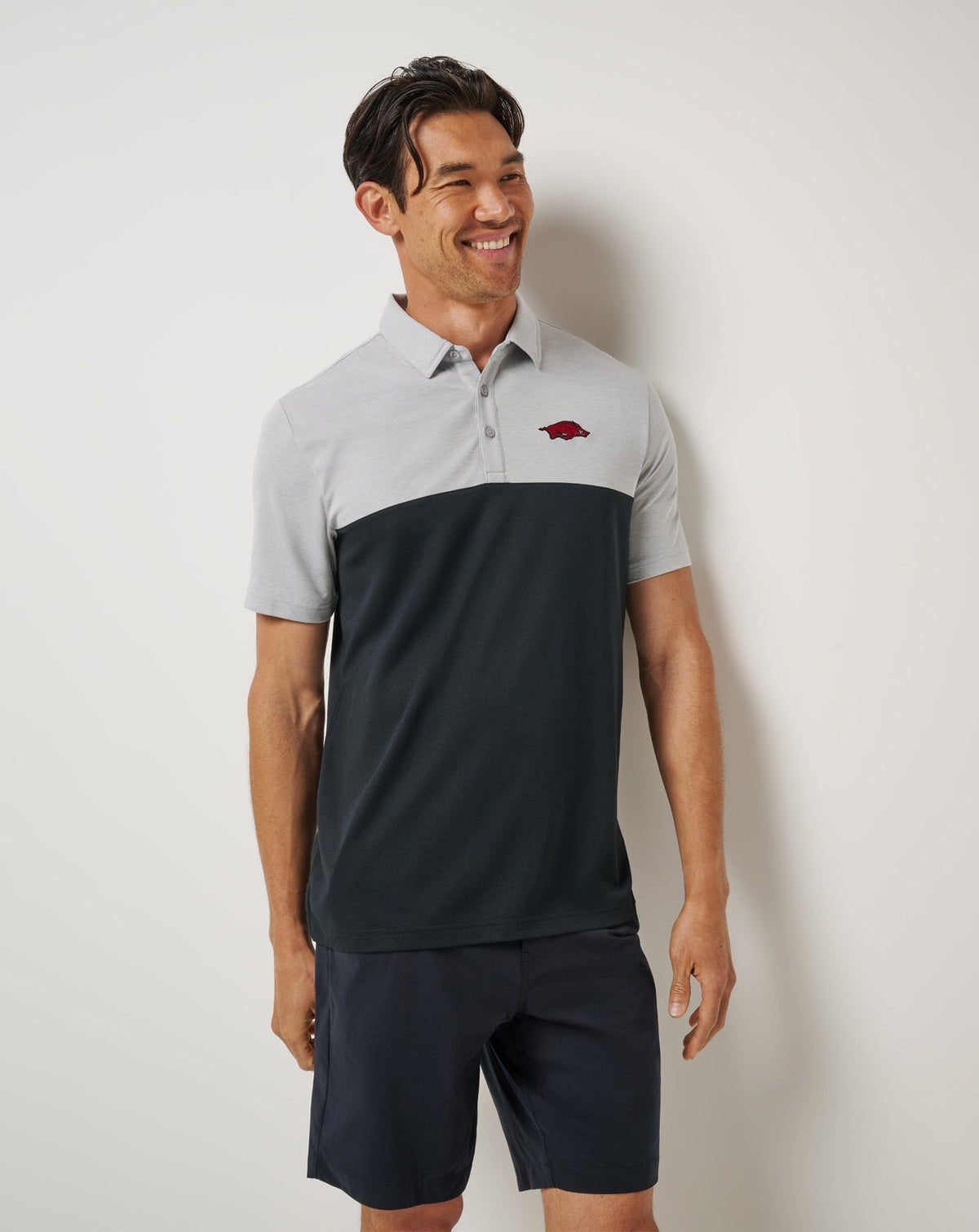 Travis Mathew Outlets Arkansas Drop Back Polo Game Day|New