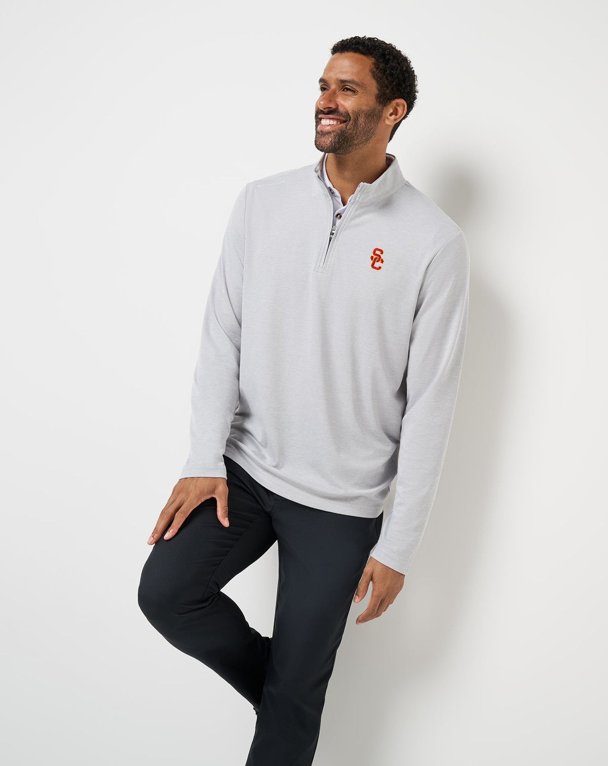 Travis Mathew Sale USC Time To Tailgate Quarter Zip Game Day|New
