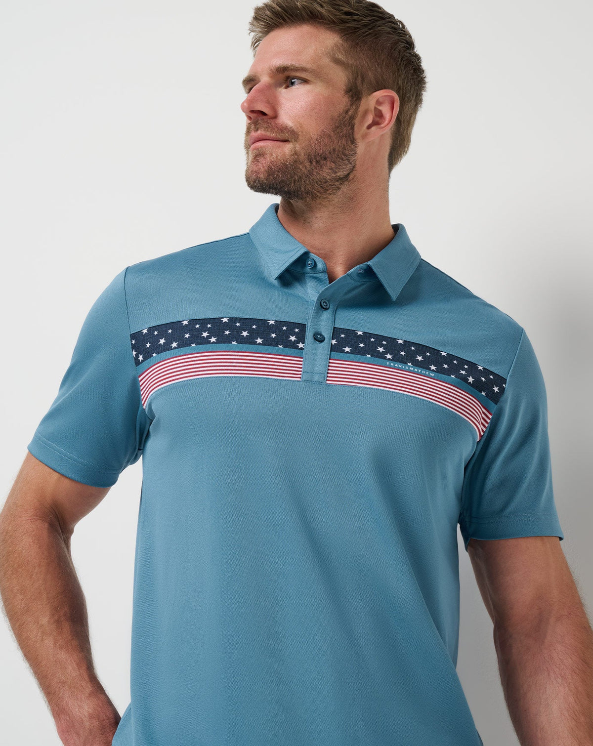 Travis Mathew US Good Good Patriot Polo Men|Golf