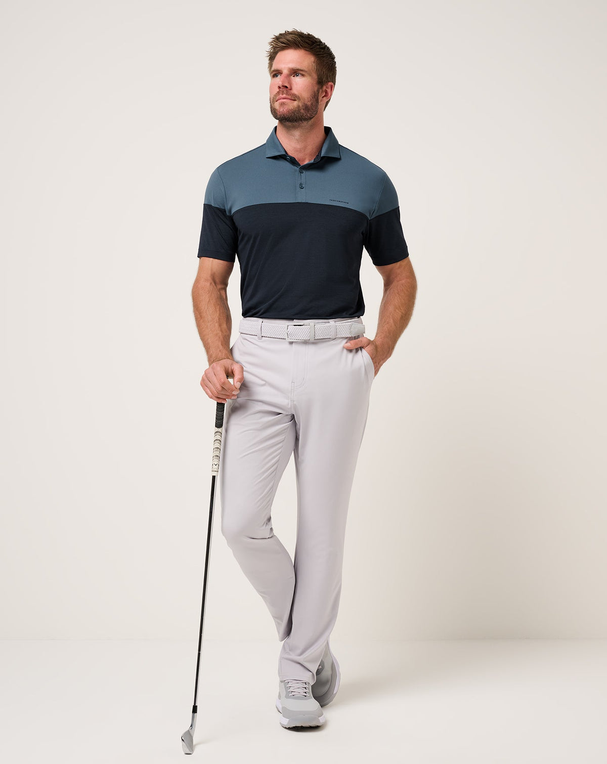 Travis Mathew Outlets Heater Pro Color Block Polo Men|Golf