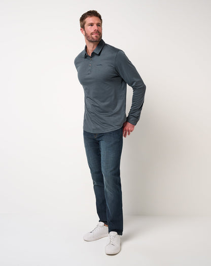 Travis Mathew For Sale The Zinna 2.0 Long Sleeve Polo Men
