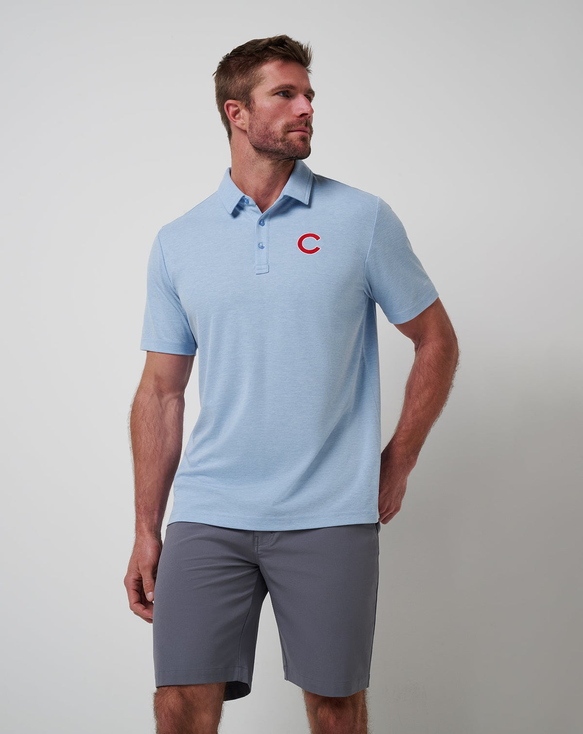 Travis Mathew Sale Chicago Cubs Playoff Pitch Polo Men|Game Day|New