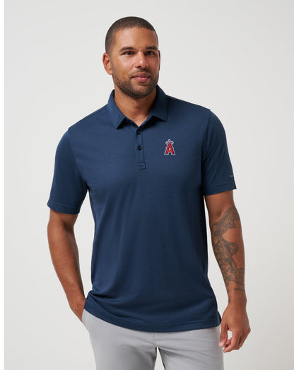 Travis Mathew Discount Los Angeles Angels Playoff Pitch Polo Men|New