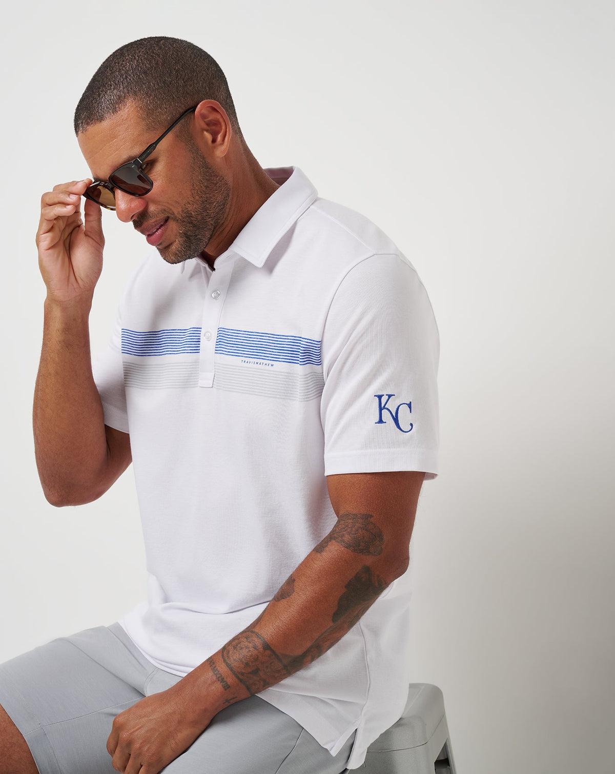 Travis Mathew Outlets Kansas City Royals Top Recruit Polo Men|New