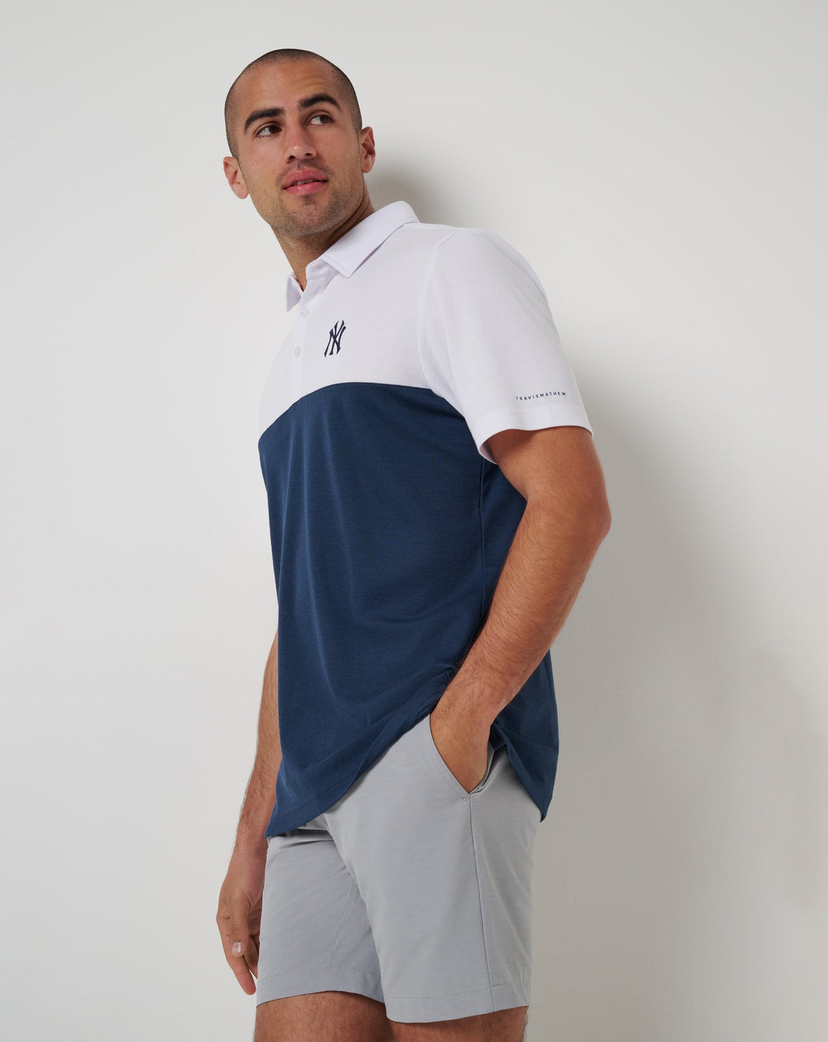Travis Mathew Discount New York Yankees Home Run Leader Polo Men|Game Day|New
