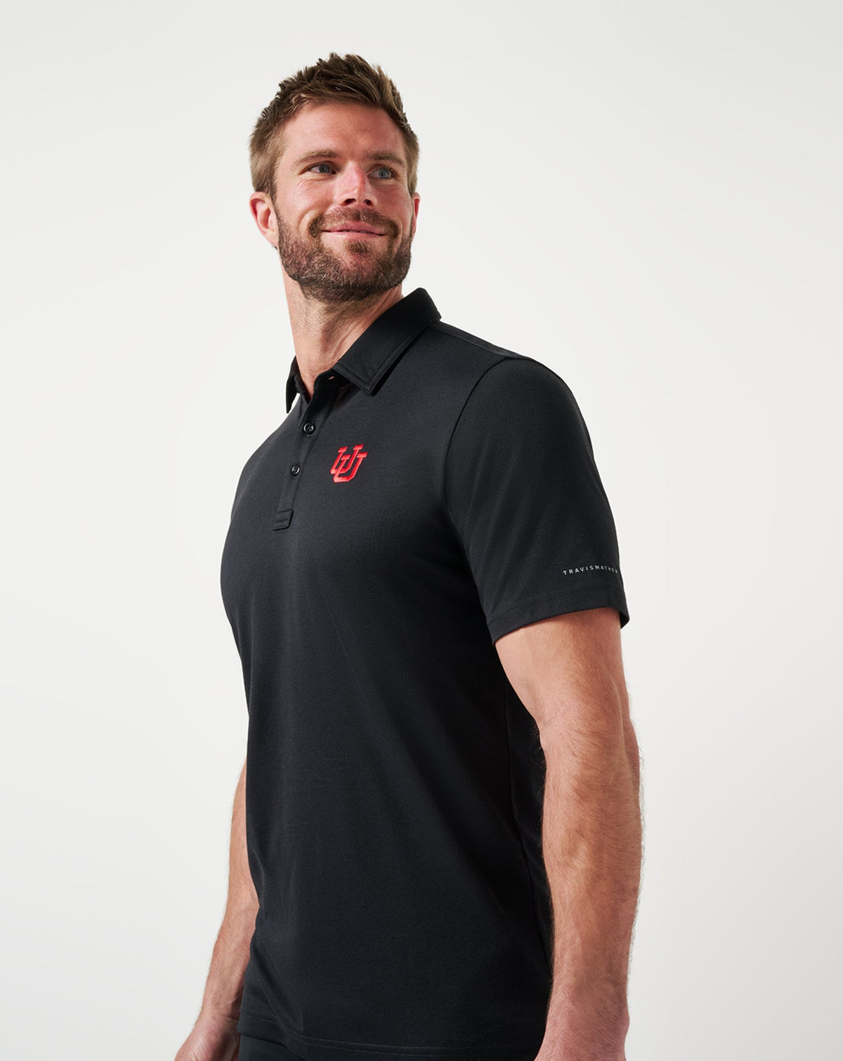 Travis Mathew Online Utah School Pride Polo Men|New