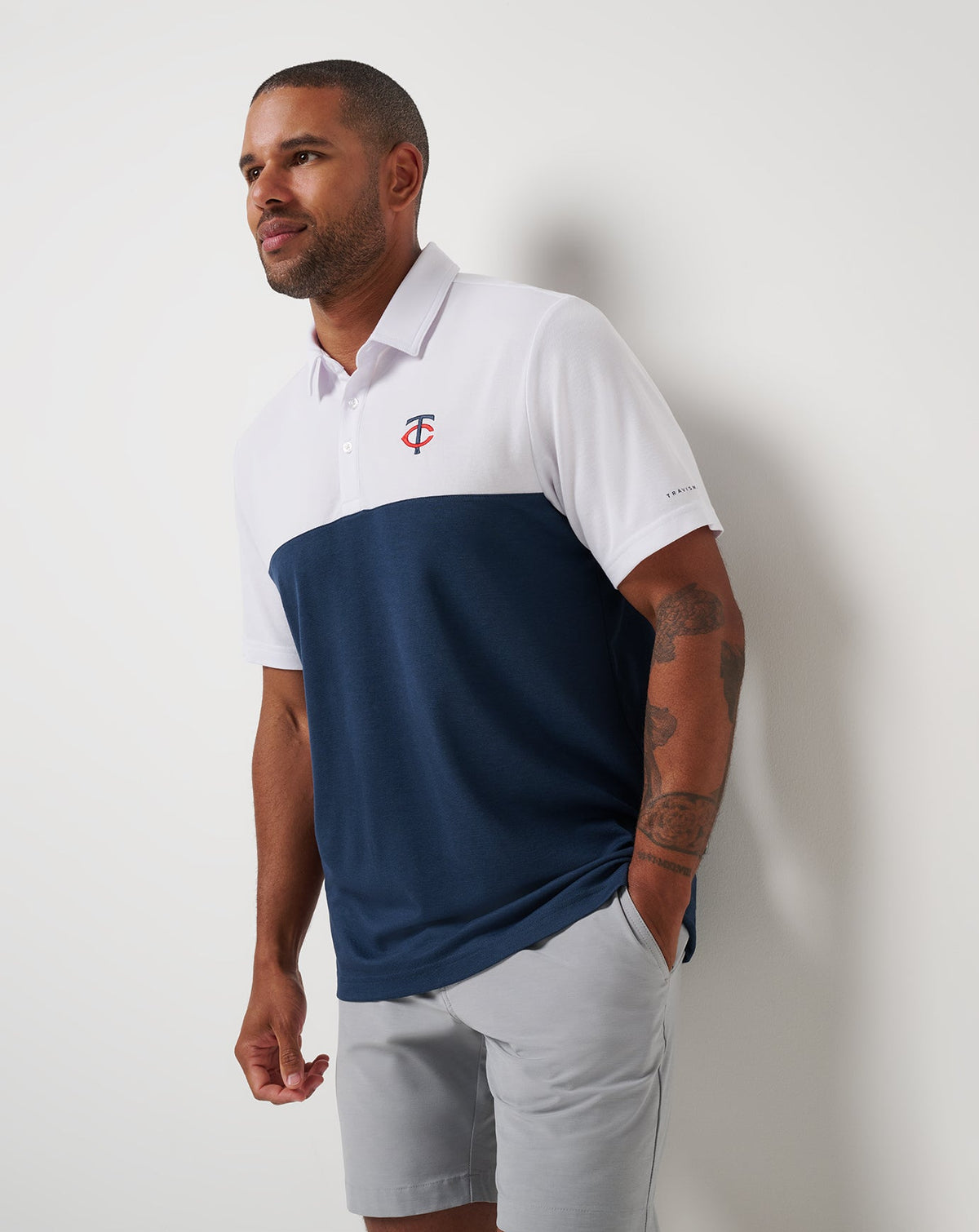 Travis Mathew Online Minnesota Twins Home Run Leader Polo Men|New