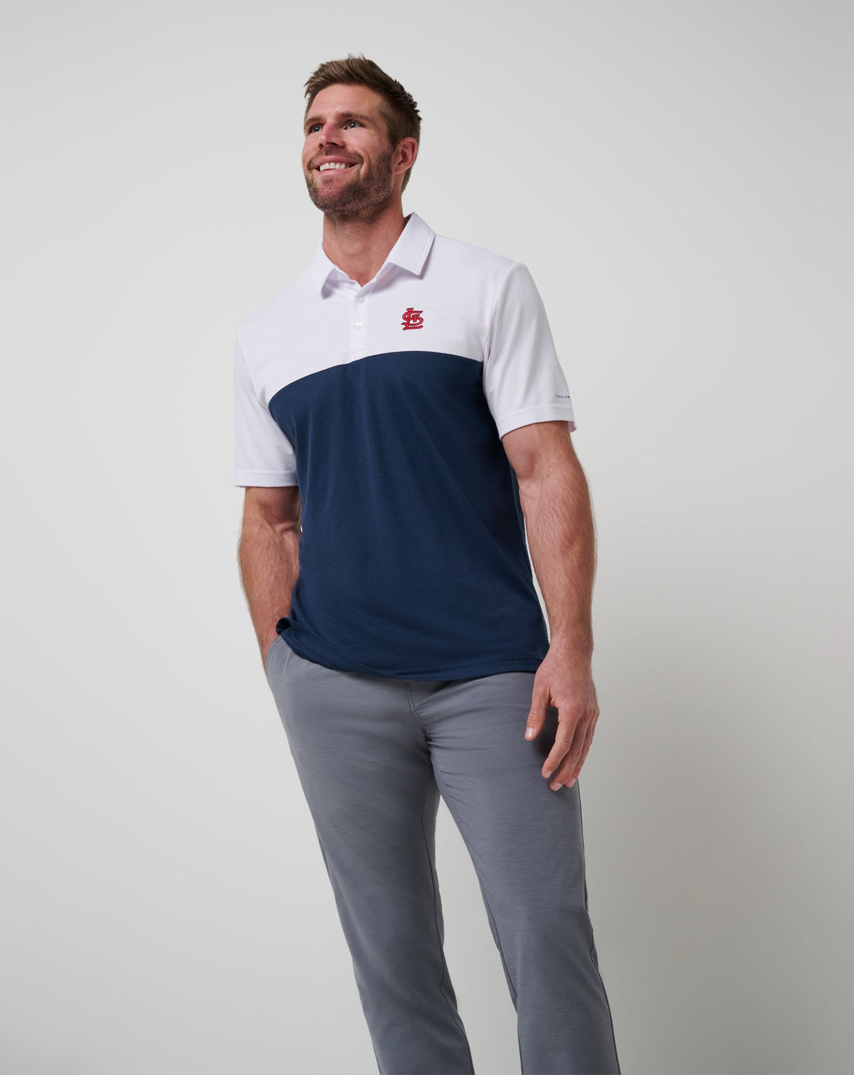 Travis Mathew Discount St Louis Cardinals Home Run Leader Polo Men|New