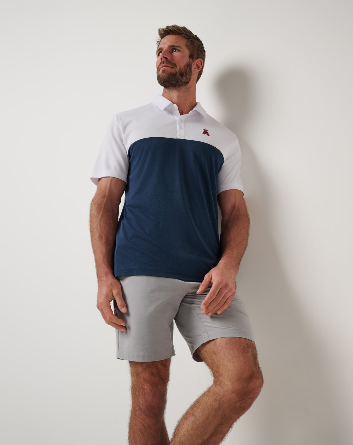 Travis Mathew Online Los Angeles Angels Home Run Leader Polo Men|New
