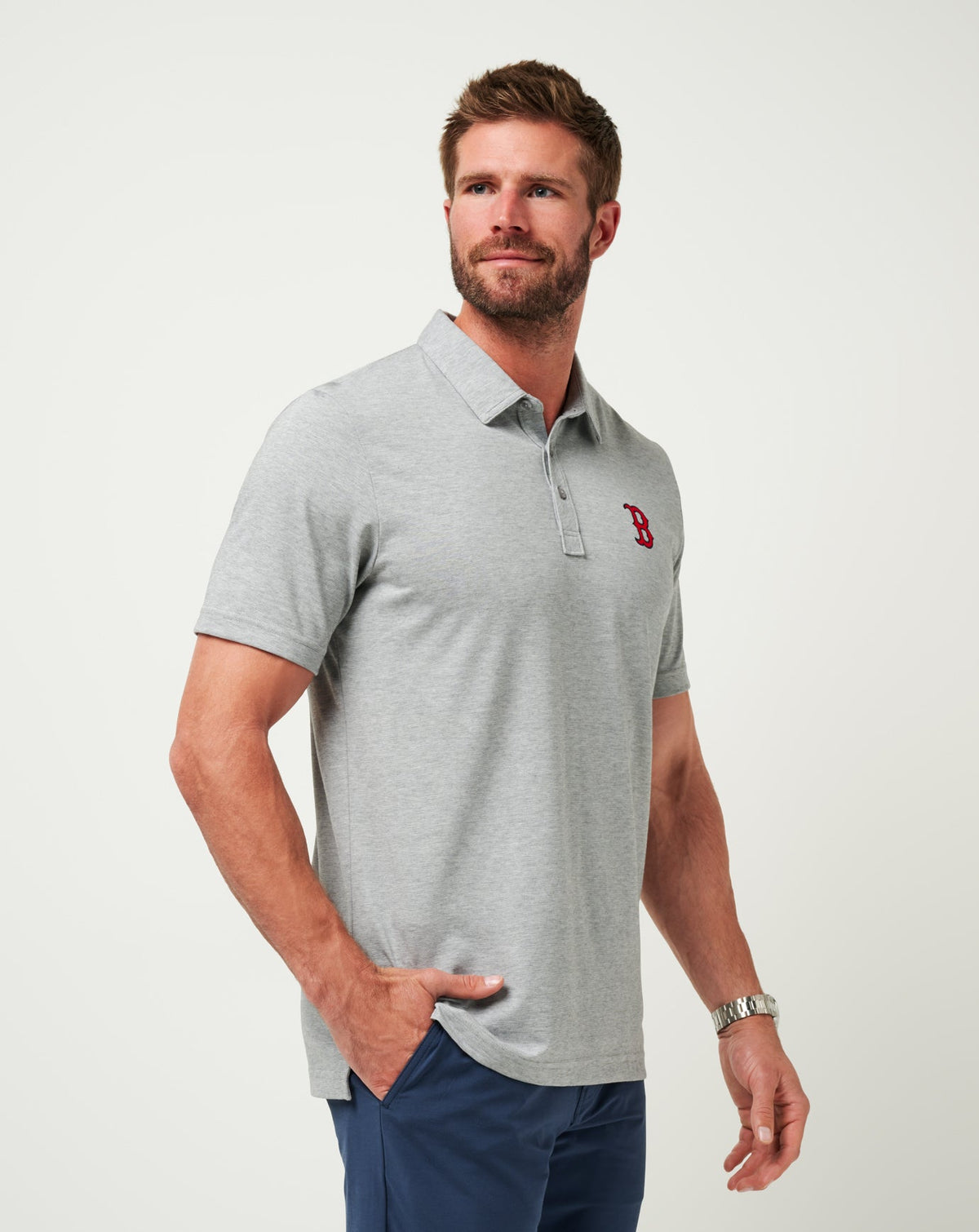 Travis Mathew Online Boston Red Sox The Zinna Polo Men|Game Day|New