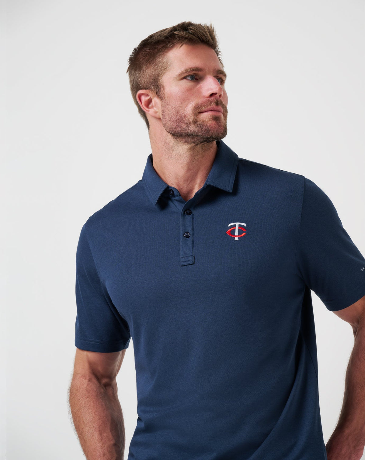 Travis Mathew Outlets Minnesota Twins Playoff Pitch Polo Men|New