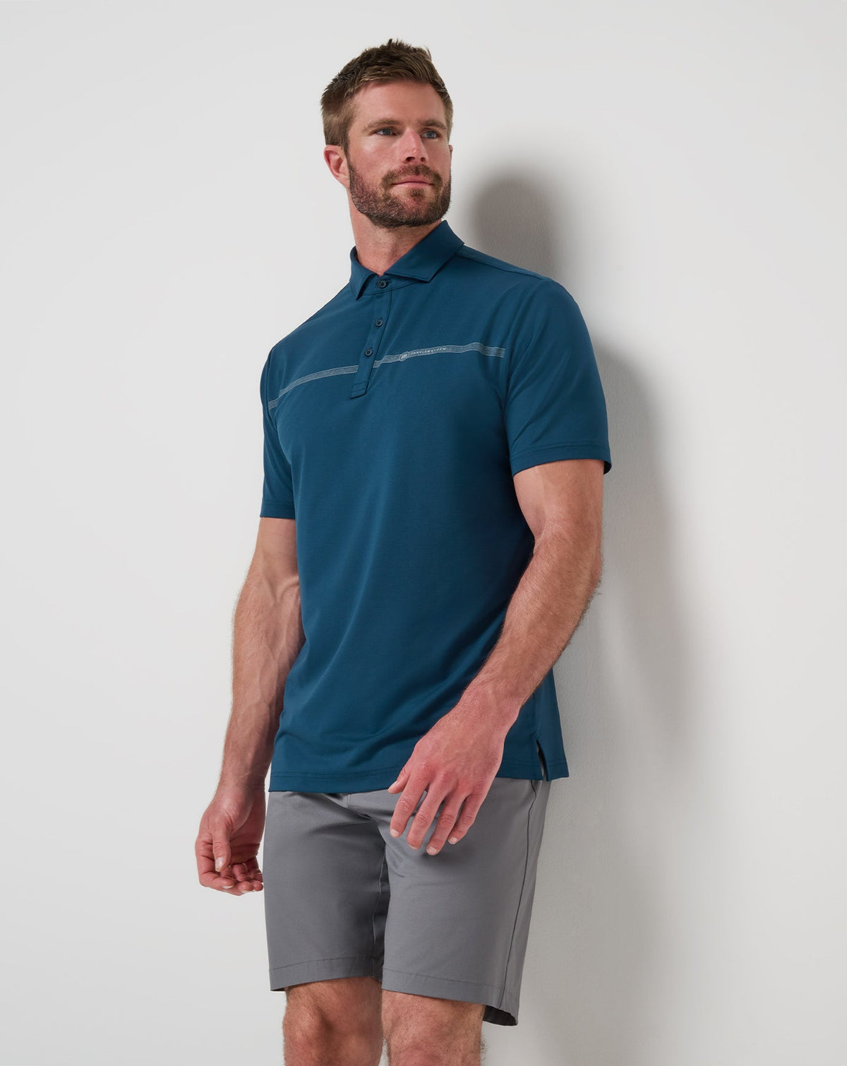 Travis Mathew Sale Heater Pro Chest Stripe Polo Men