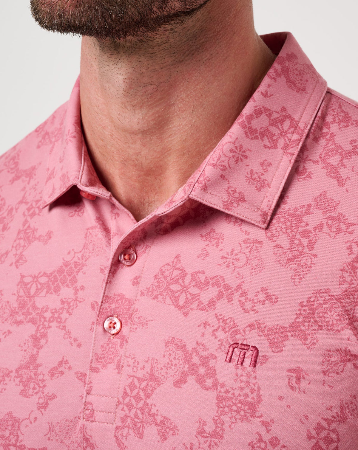 Travis Mathew Sale Featherweight Steep Wave Polo Men|Golf|New