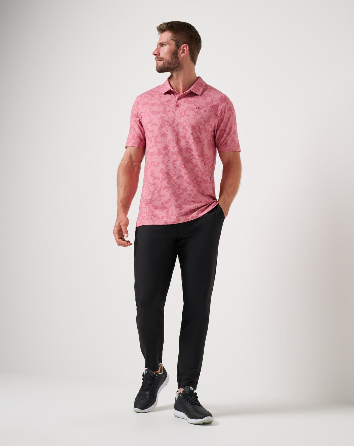 Travis Mathew Sale Featherweight Steep Wave Polo Men|Golf|New