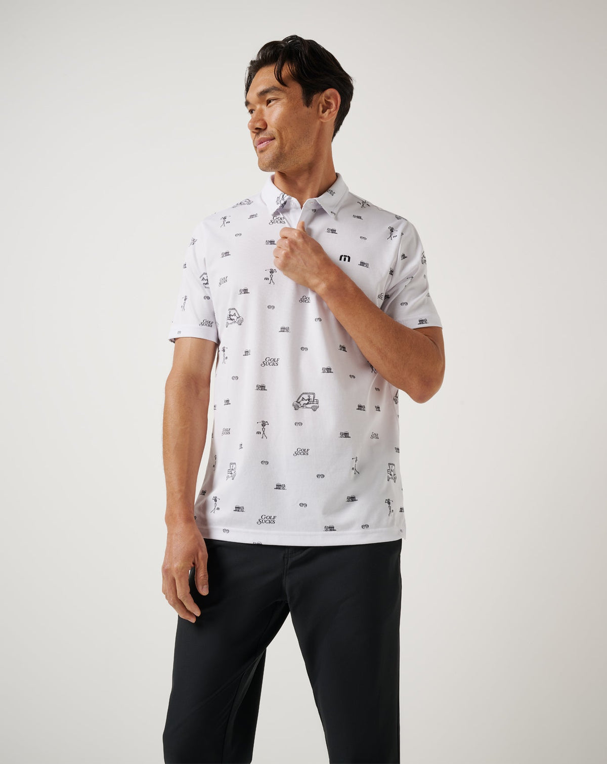 Travis Mathew Sale Golf Sucks Polo Men|Golf