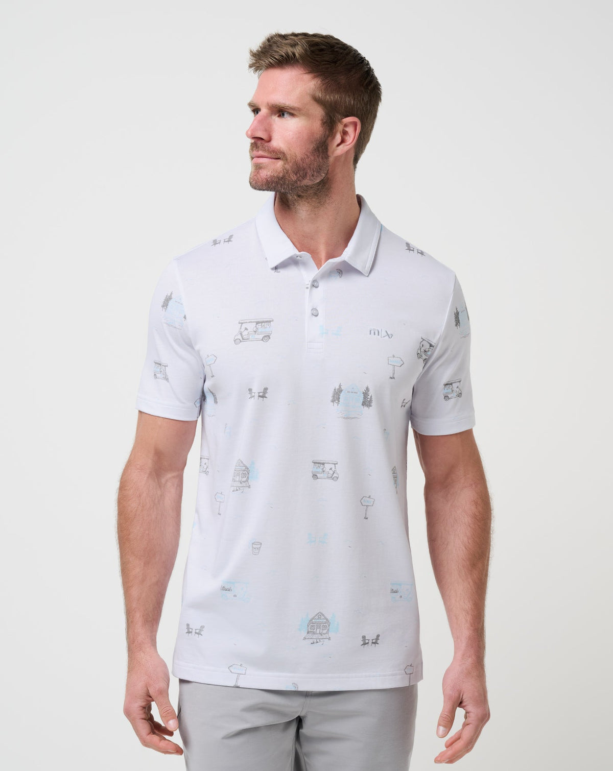Travis Mathew For Sale Snow Chance Polo Men|New