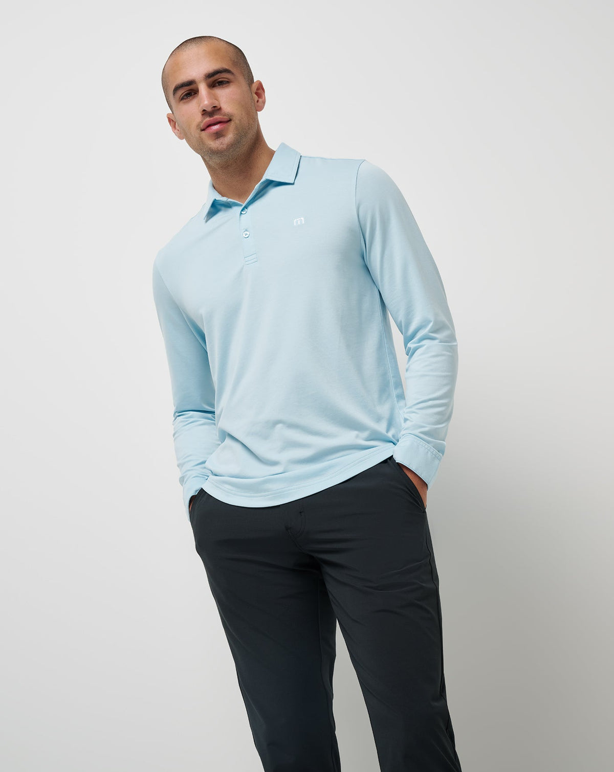 Travis Mathew Discount Featherweight Long Sleeve Polo Men