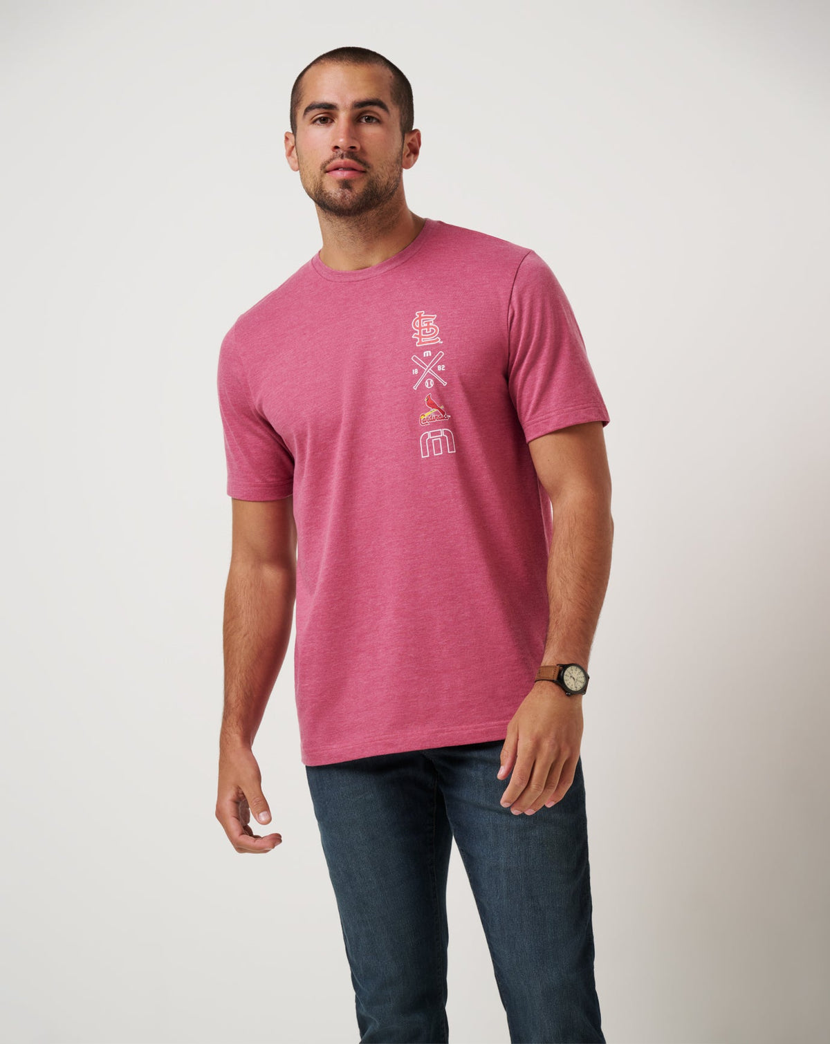 Travis Mathew Online St Louis Cardinals Sunset Slam 2.0 Tee Men|New