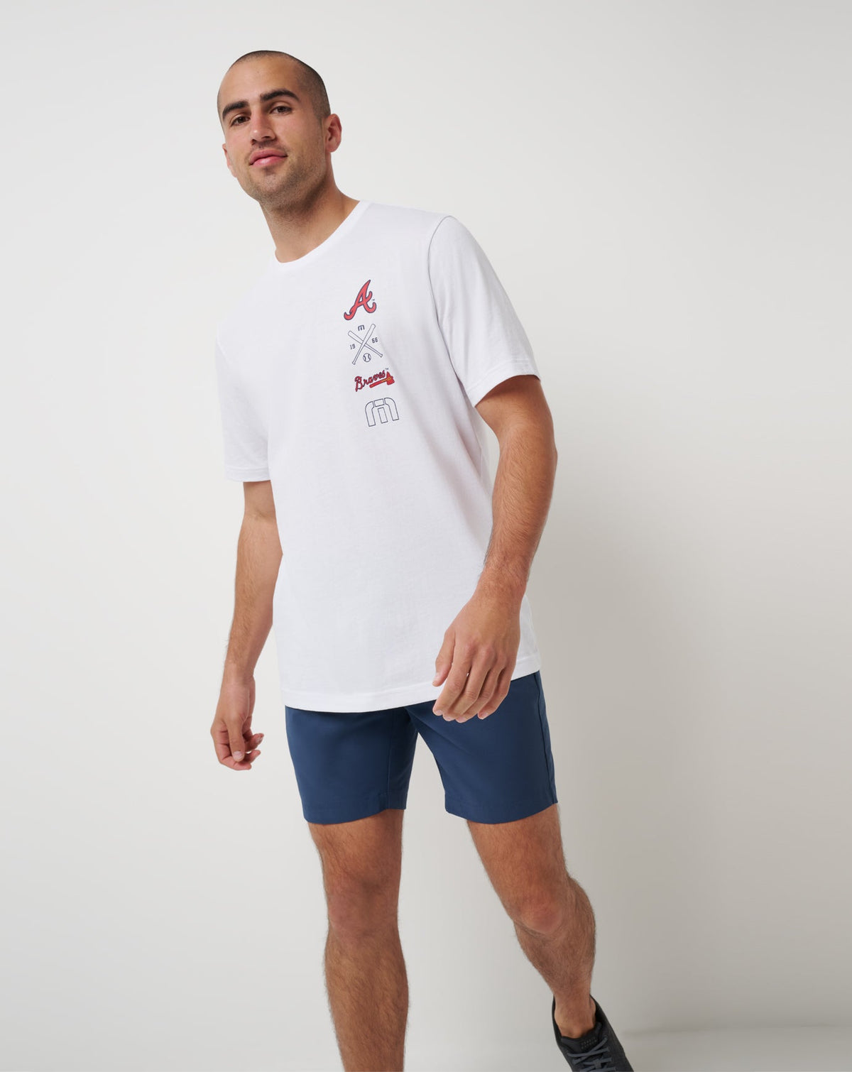Travis Mathew Sale Atlanta Braves Sunset Slam 2.0 Tee Men|New