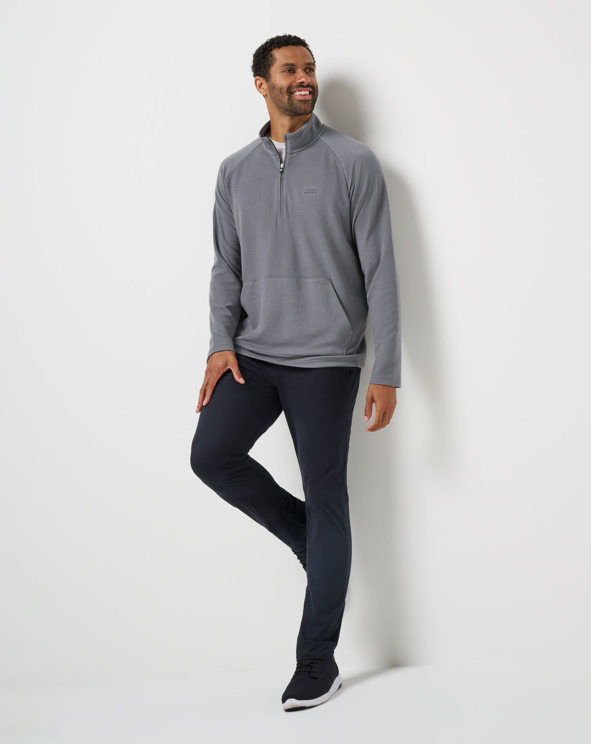 Travis Mathew Sale Performance Waffle Quarter Zip Men|Golf