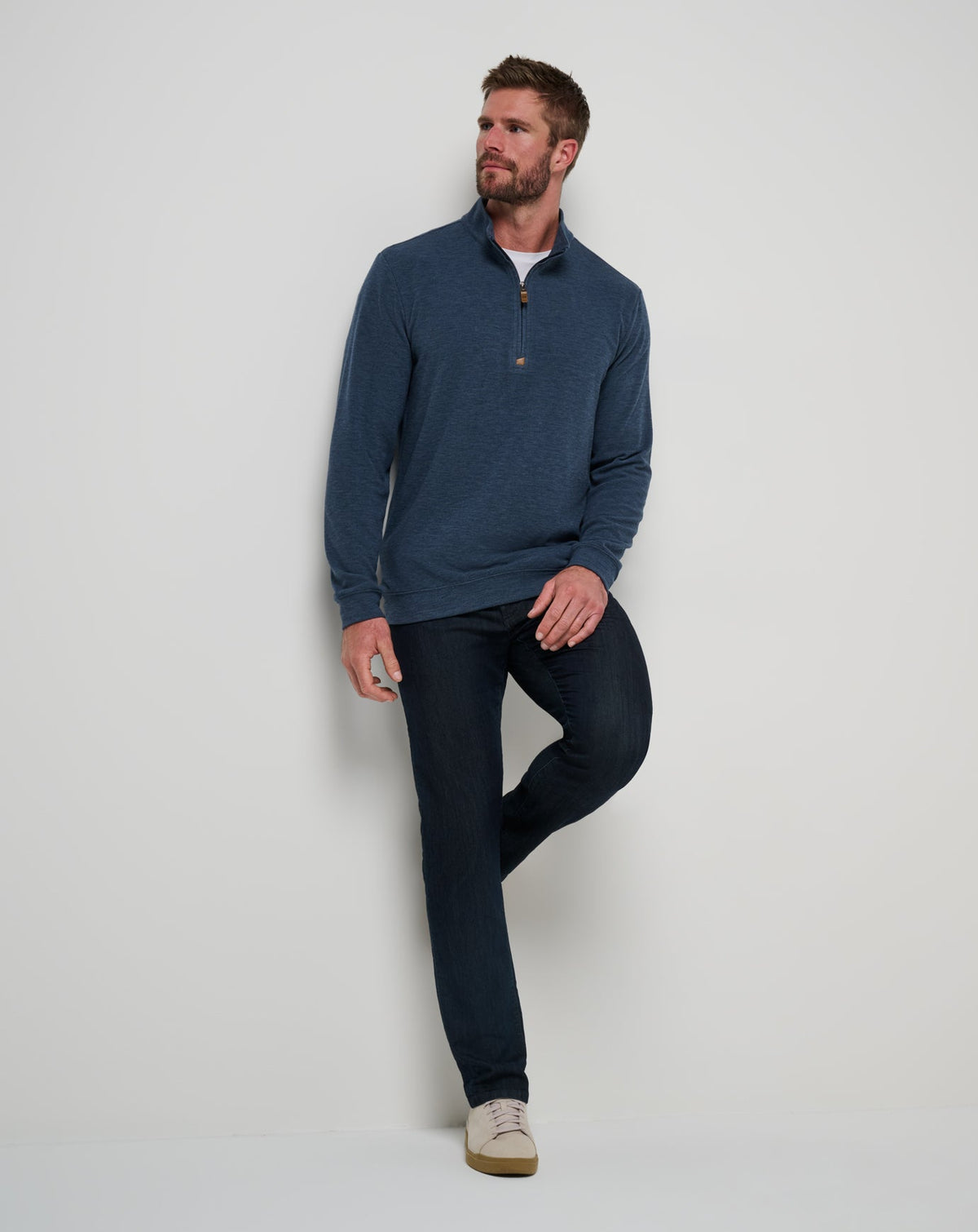 Travis Mathew Outlets Cloud Sweater Quarter Zip Men