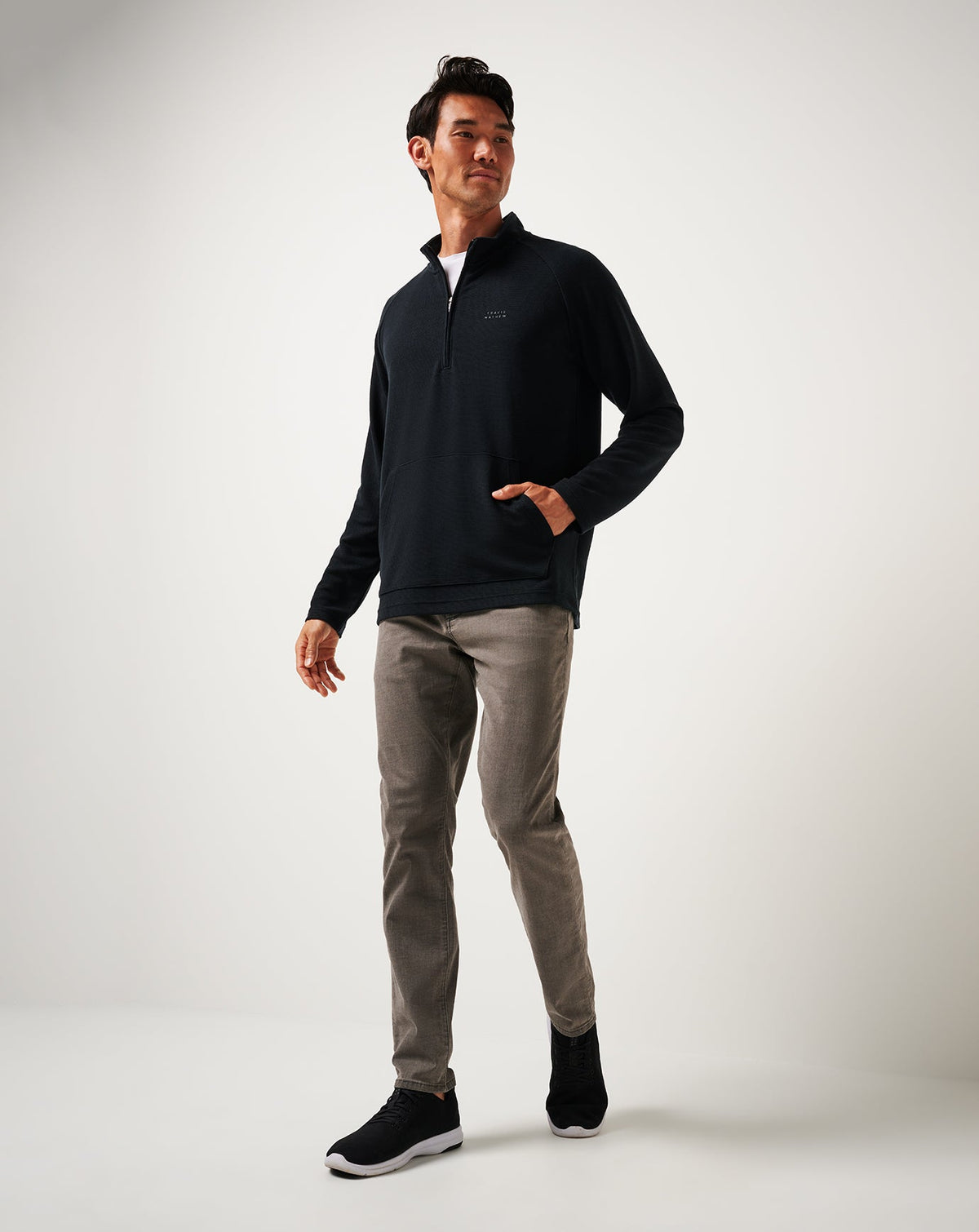 Travis Mathew Outlets Performance Waffle Quarter Zip Men|Golf