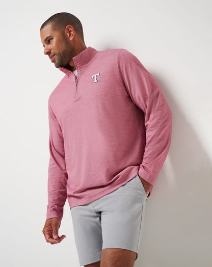 Travis Mathew For Sale Texas Rangers Time To Tailgate Quarter Zip Men|New