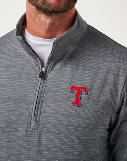 Travis Mathew Outlets Texas Rangers The Heater Quarter Zip Men|New