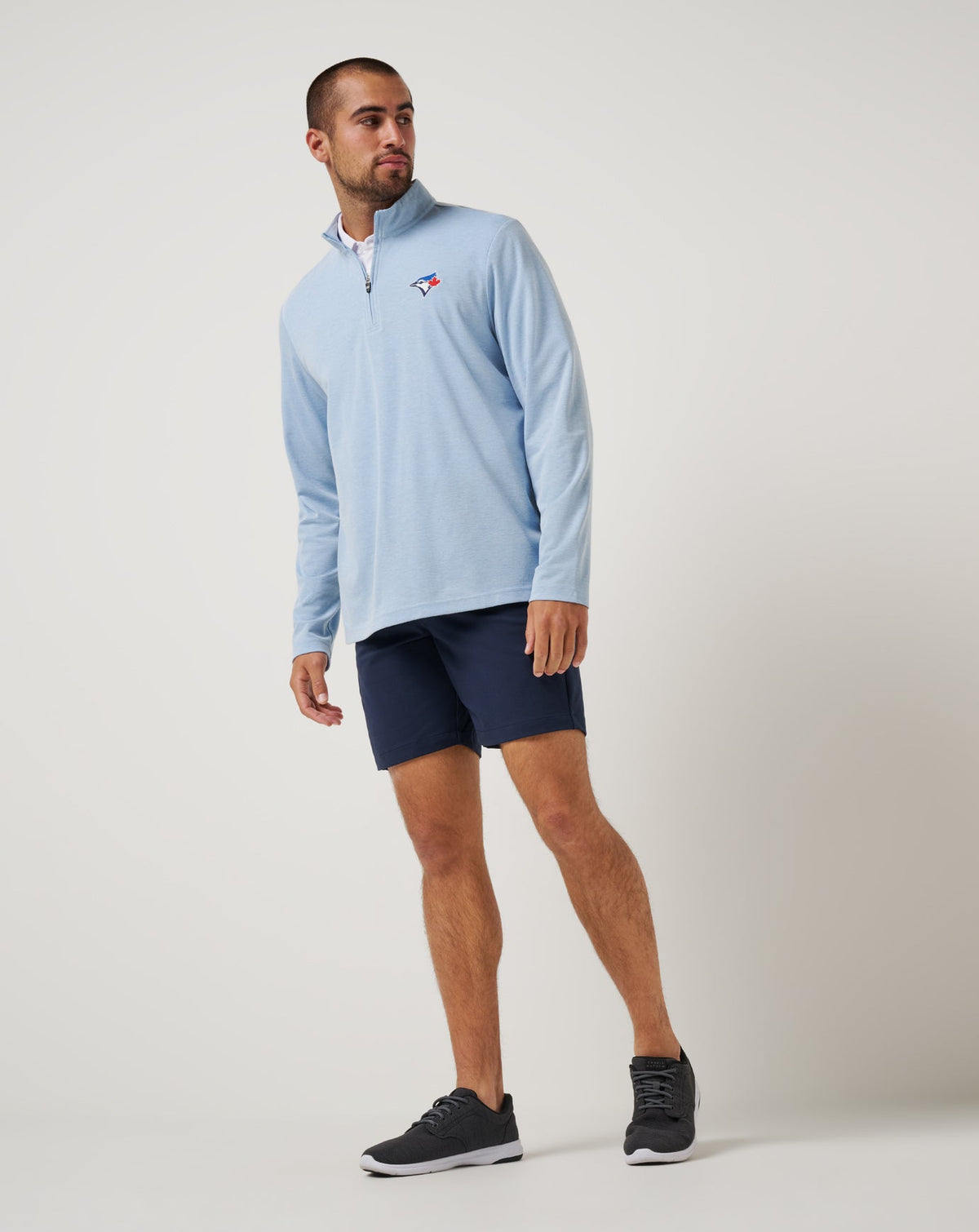 Travis Mathew Online Toronto Blue Jays Time To Tailgate Quarter Zip Men|Game Day|New