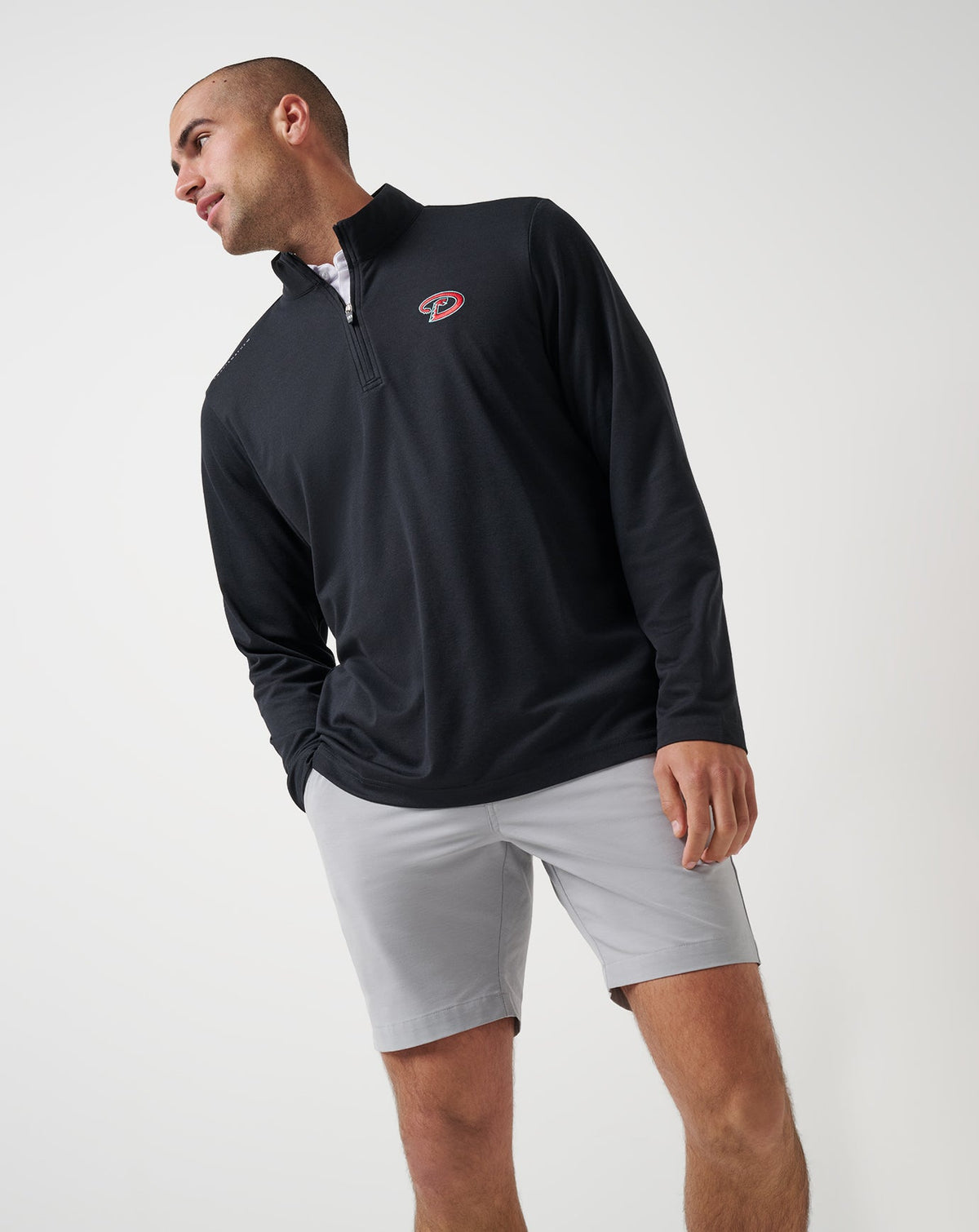 Travis Mathew Outlets Arizona Diamondbacks Time To Tailgate Quarter Zip Men|New