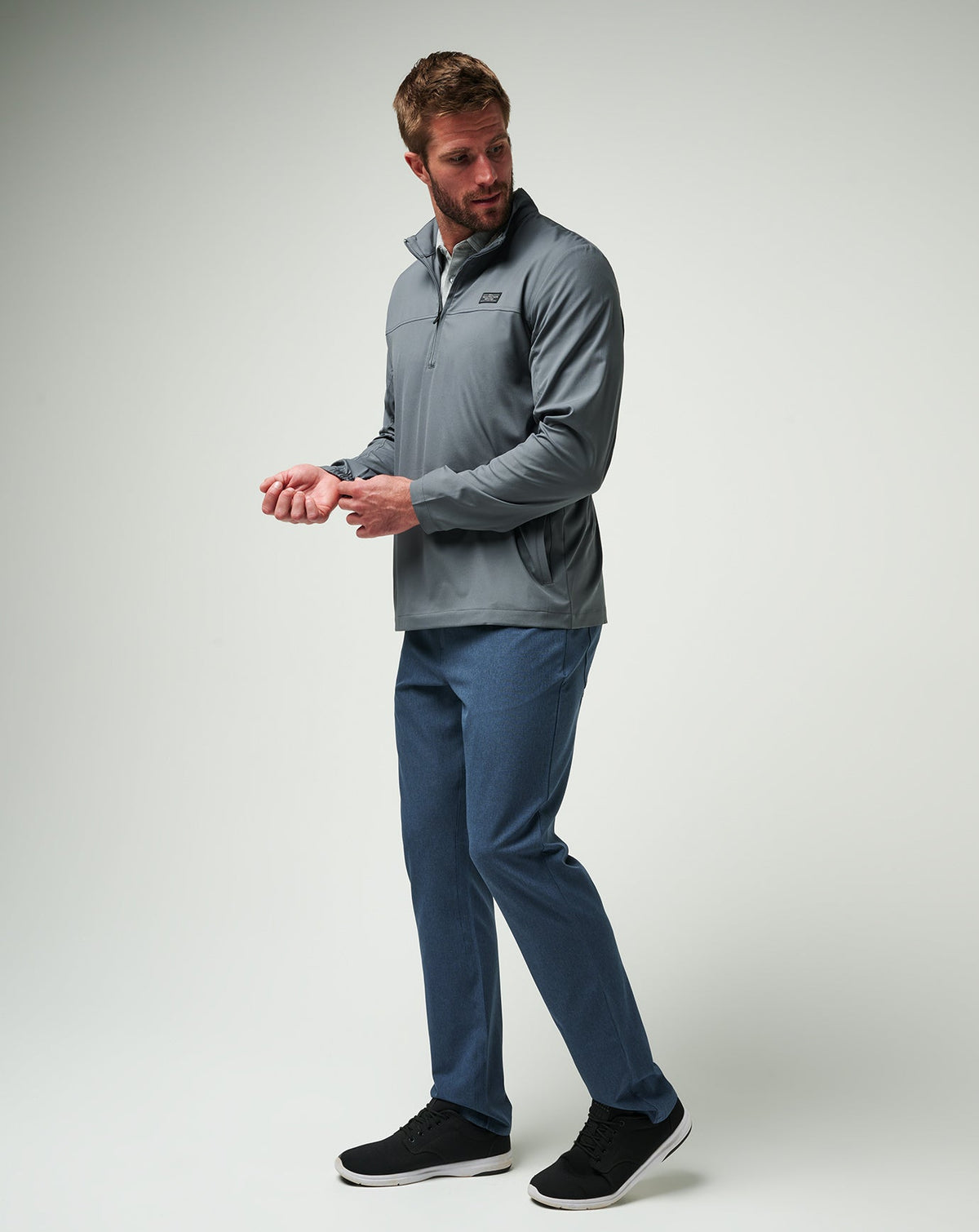 Travis Mathew Online Wanderlust Quarter Zip Men|Golf