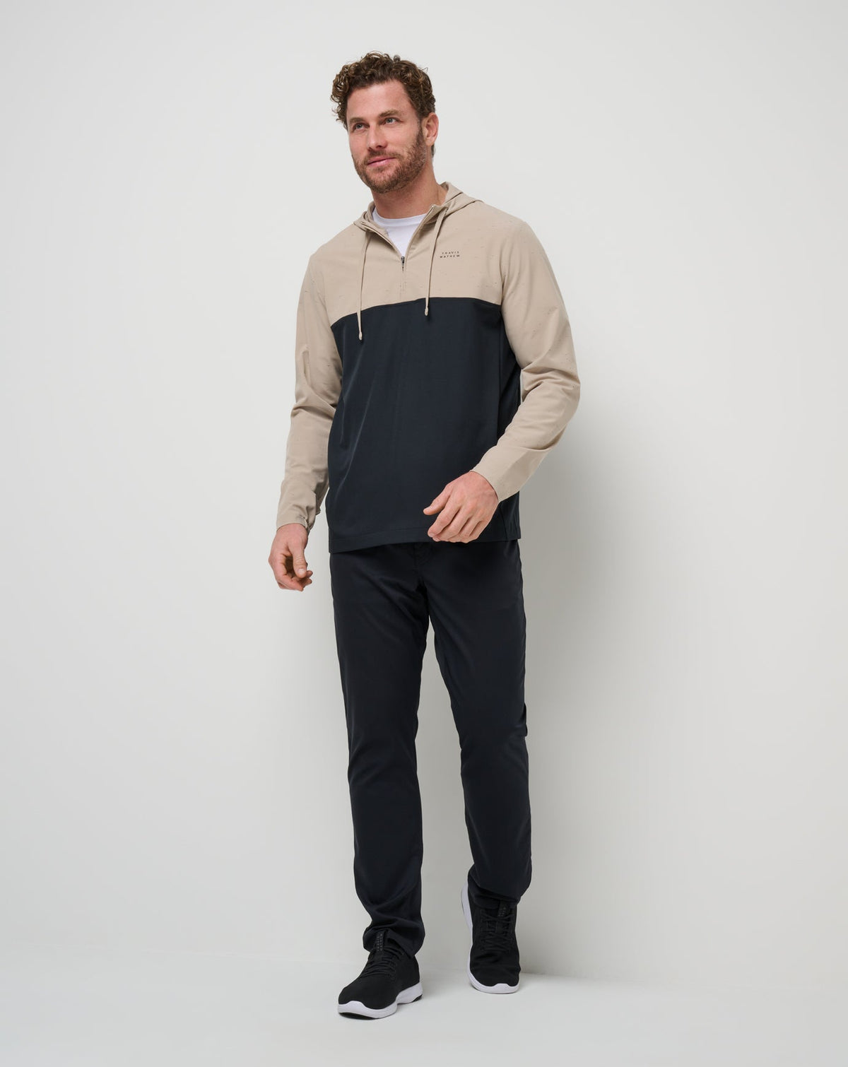 Travis Mathew Sale Rocky Shore Quarter Zip Hoodie Men