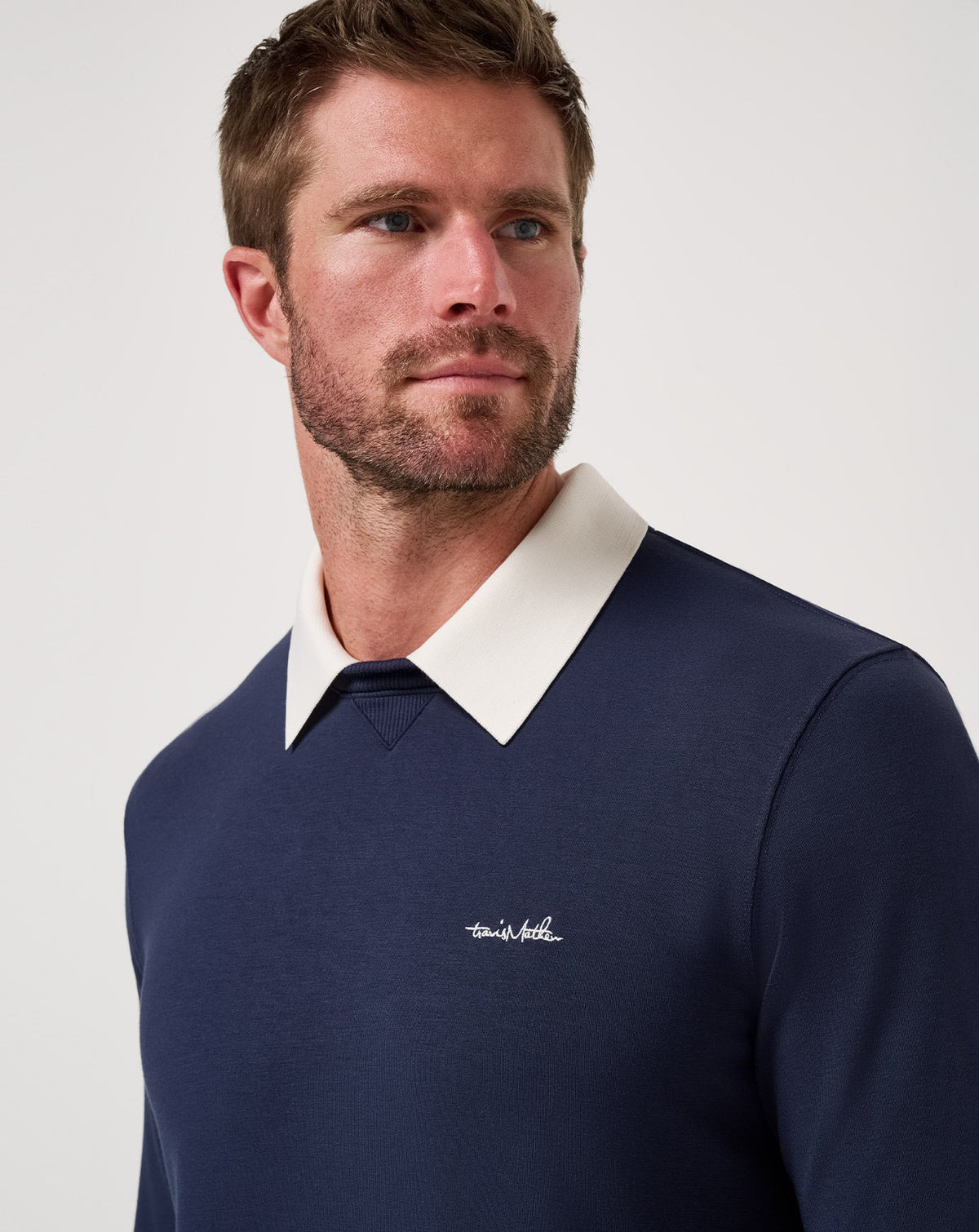 Travis Mathew Outlets Amenities Collar Crew Men