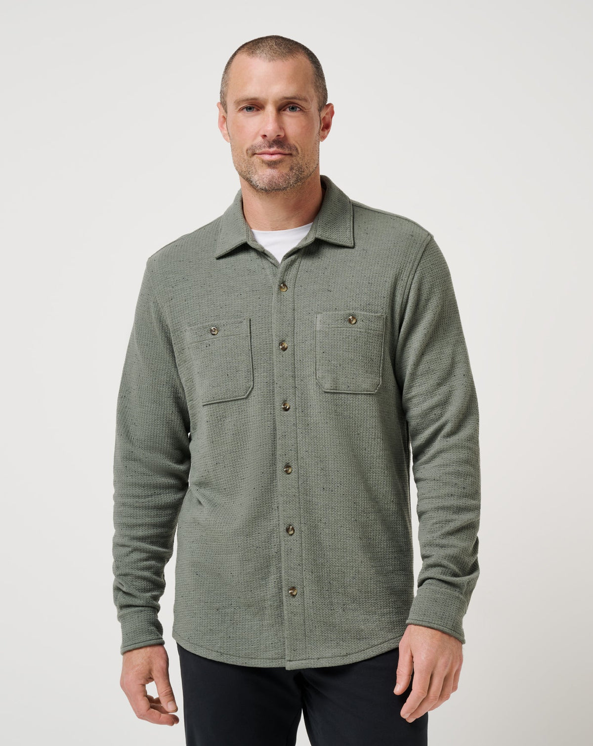 Travis Mathew US Cloud Waffle Shirt Jacket Men