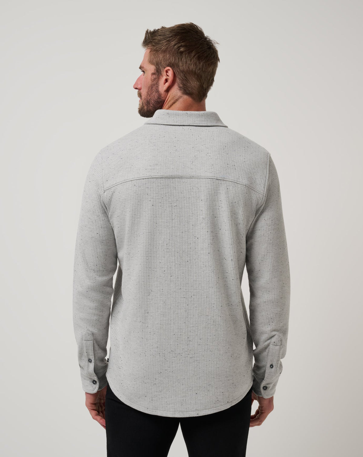 Travis Mathew Sale Cloud Waffle Shirt Jacket Men