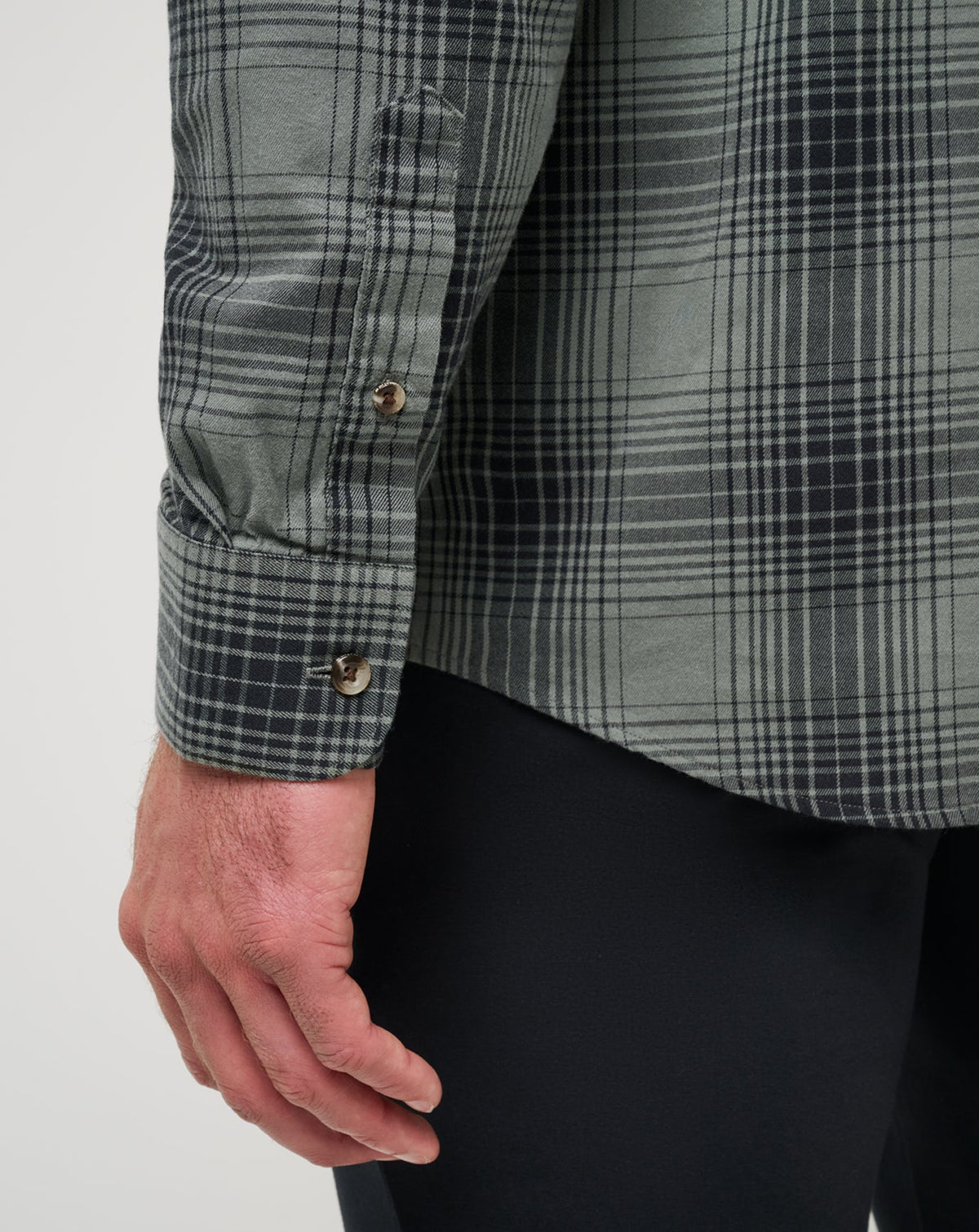 Travis Mathew Discount Cloud Flannel Plaid Button-Up Men